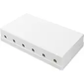 Digitus DN-93705 6-ports Keystone-boks for overflatemontering, hvit