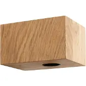 Segula vegglampe Cozy, oljet eik, kubeformet, E27