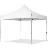 TOOLPORT 3x3 m aluminium, pop up partytelt, uten sidepaneler, hvit