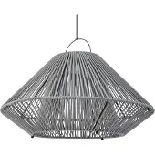 LINDBY LED-solcellelampe Austas, grå, Ø 50 cm, USB, IP54