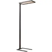 Arcchio LED-gulvlampe til kontor Nelus, svart, sensor, dimbar