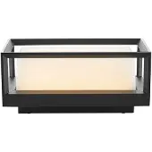 Arcchio utendørs LED-vegglampe Ismera, antrasitt/opal, IP65