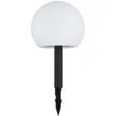 LINDBY LED-solcellelamper Lago, RGBW, sett med 3 stk. kuler, jordspyd