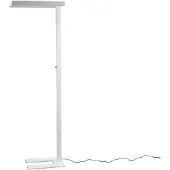 Arcchio LED-gulvlampe Logan Basic, hvit, 6000 lm, dimbar