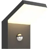 Arcchio utendørs LED-vegglampe Yolena, sensor, antrasitt, aluminium