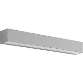 LUCANDE utendørs LED-vegglampe Lengo, 50 cm, sølv, nedadrettet, 3000 K