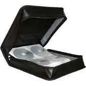 MediaRange - Lomme for CD/DVD-plater - 300 plater - syntetisk skinn - svart