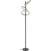 LUCANDE LED-gulvlampe Madu, svart, metall, 160 cm, dimbar