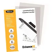 Fellowes Laminating Pouches - 80 mikroner - 250-pack - glanset - 216 x 303 mm lamineringspunger