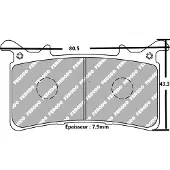 FERODO Fdb2324st Sinter Grip Road Sintrede Bremseklosser