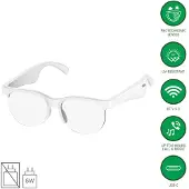 4smarts SoundGlasses Sport 2, Knapper, 0,3 m, A2DP, AVRCP, HFP, HSP, PBAP, SPP, Hvit, Semi-rammeløs, Hvit