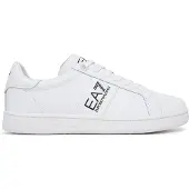 EA7 unisex. 7X000332_AF10848 Classic Leather Sneakers white (41 1/3), Flat, Laces, Casual