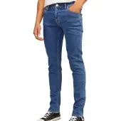 Jack & Jones Luke Jeans Slim fit Mørkeblå Herre