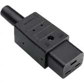 Bachmann Appliance plug c19 16a/250v black