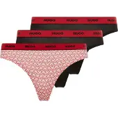 HUGO Design 10272521 Red Tanga 3 Enheter