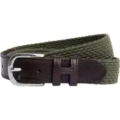 Hackett London for man. HM413225 Parachute belt green (S), Casual, Polyester, Leather