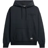 Superdry for woman. W2012575A Luxe Casual Relaxed navy hooded jumper (XS), Cotton