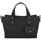 Tous for woman. 2002373451 City Handbag Medium black (OSFA), Casual, Polyurethane
