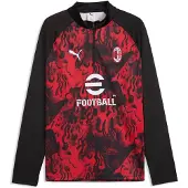 Puma AC Milan Warmup Quarter-Zip Top Men, Football, Red/Black, L