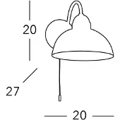AUSTROLUX BY KOLARZ Kolarz vegglampe Nonna Ø 20 cm, blomst gullfarget, kant glatt