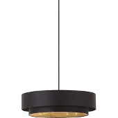QAZQA Moderne pendellampe svart 50 cm 3 lys - Drum Duo