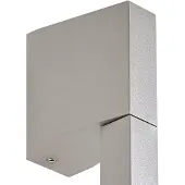 LINDBY utendørs LED-vegglampe Neano, 120 cm, steingrå, IP54