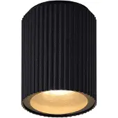 Nordlux Taklampe Kyklop Ripple, svart, aluminium, GU10