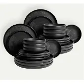 Fyrklövern Mickey Mouse Midnight tallerkensett 24 deler, 8 pers Servise Tallerkener sett