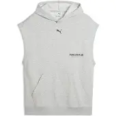 Puma Graphics Training Sleeveless Hoodie Men, Fitness, Light Gray Heather, XXL