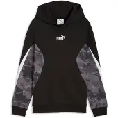 Puma Essentials Camo Hoodie Youth, Sweatshirts, Black, 11-12Y