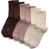Puma Unisex Short Socks (3-Pack), Men, Beige Combo, 35-38
