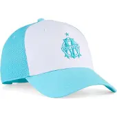 Puma Olympique de Marseille KING Trucker Cap, Football, White/Aqua, OSFA