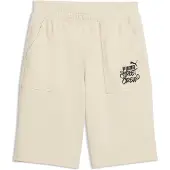 Puma MID 90s Relaxed Long Shorts Youth, Kids, Alpine Snow, 13-14Y