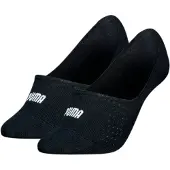 Puma Mesh Footies Socks Women (2-pack), Women, Black, 35-38