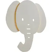 QAZQA Barnevegglampe beige inkl. LED 3-trinns dimbar - Ellie the Elephant