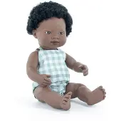 Miniland Afrikansk Babydukke 38 Cm
