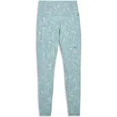 Puma CLOUDSPUN Printed Tights Women, Clothing, Baltic Sea Blue, L