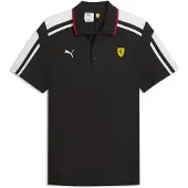 Puma Scuderia Ferrari MT7 Polo Men, Clothing, Black, XXL