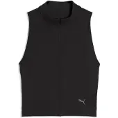 Puma CLOUDSPUN Quarter-Zip Tank Top Women, Clothing, Black, L