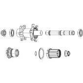 Zipp Zm2sl Zr1 Micro Spline Baknav Endekapper