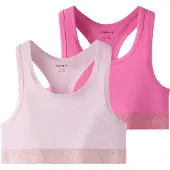 Name it Topper - NkfShort - 2-pack - Strawberry Måne/Piruett - - 13-14 år (158-164) - Undertøy