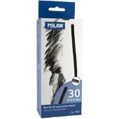 Milan Eske 30 Naturlige Kullstifter (sylindrisk Ø 6-8 Mm)