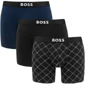 BOSS for man. 50549856 Set 3 Plain Boxers black (M), Homewear, Cotton