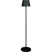 Konstsmide LED-akku-gulvlampe Pomezia, svart, 124 cm, IP54, USB