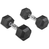 Olive Rubber Hex 7kg Hantel 2 Enheter