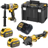 DeWalt 18v Dck2016t2t Dcd999+dcg418 2x6.0ah Elektrisk Verktøysett