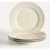 Fyrklövern Nordic Dawn tallerken 27 cm 4-pk, Strå Middagstallerken