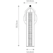 Quintiesse LED-vegglampe ESPADA, polert krom, Ø 16 cm, metall IP44