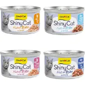 GimCat ShinyCat Filet i buljong 6 x 70 g - Kylling og reker