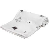 Trixie Mimi mykt plysjteppe, lysegrått - L 70 x B 50 cm